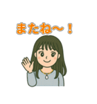 黒髪ロング女子のやさしい日常スタンプ（個別スタンプ：19）