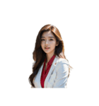 女性アナウンサー C（個別スタンプ：2）