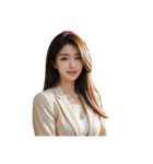 女性アナウンサー C（個別スタンプ：4）