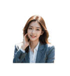 女性アナウンサー C（個別スタンプ：6）