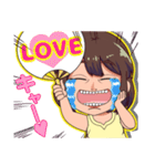 わらう女子（個別スタンプ：6）
