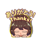わらう女子（個別スタンプ：9）