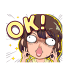 わらう女子（個別スタンプ：10）