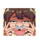 わらう女子（個別スタンプ：16）