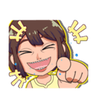 わらう女子（個別スタンプ：19）