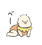 色んな場面で使えるゆるもち赤ちゃん（個別スタンプ：5）
