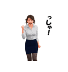 オフィスで働くオネーサン（個別スタンプ：23）