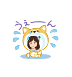 仲良しに送る動く返事（個別スタンプ：3）