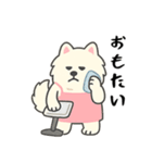 サモエド掃除中（個別スタンプ：5）