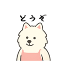 サモエド掃除中（個別スタンプ：25）