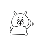 ゆるうさぎのセリフなしスタンプ。（個別スタンプ：25）