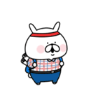 ゆるうさぎのセリフなしスタンプ。（個別スタンプ：39）
