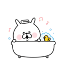 ゆるうさぎのセリフなしスタンプ。（個別スタンプ：40）