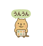 毎日使える ぬりカピのゆるふでスタンプ（個別スタンプ：6）