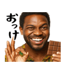 鼻につくガーナ人(ムカつくけど便利煽り)（個別スタンプ：3）