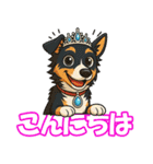 ボーダーコリーの連絡用スタンプ3（個別スタンプ：34）
