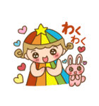「にじっこ＆うさこ」の日常スタンプ（個別スタンプ：3）