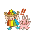 「にじっこ＆うさこ」の日常スタンプ（個別スタンプ：17）
