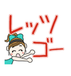おちゃめのデカ文字！夏カラフル♡ほぼ敬語（個別スタンプ：8）