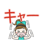 おちゃめのデカ文字！夏カラフル♡ほぼ敬語（個別スタンプ：24）