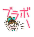 おちゃめのデカ文字！夏カラフル♡ほぼ敬語（個別スタンプ：25）