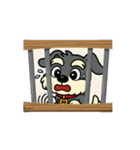 シュナウザーの日常.動くver♡♡.（個別スタンプ：16）