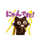 動く！大人かわいい絵本の猫10ダジャレ [3D]（個別スタンプ：17）