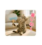 ずっと使える♡夏のねこ（個別スタンプ：11）