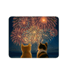 ずっと使える♡夏のねこ（個別スタンプ：19）