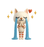 mottoの3Dおすましな猫達♡毎日（個別スタンプ：6）