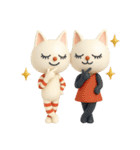 mottoの3Dおすましな猫達♡毎日（個別スタンプ：12）