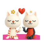 mottoの3Dおすましな猫達♡毎日（個別スタンプ：18）