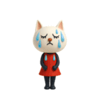 mottoの3Dおすましな猫達♡毎日（個別スタンプ：34）