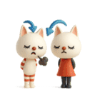 mottoの3Dおすましな猫達♡毎日（個別スタンプ：38）