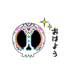 【動く♪】056 まばたきガイコツスタンプ（個別スタンプ：2）