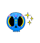 【動く♪】057 まばたきガイコツスタンプ（個別スタンプ：18）