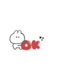 省スペース◎うさぎのきもち。#1（個別スタンプ：7）