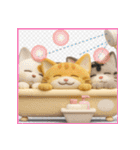 可愛いにゃんこ達【34】ぷっくり3D（個別スタンプ：22）