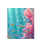 背景が動く▶︎美しいアクアリウム文字なし（個別スタンプ：2）