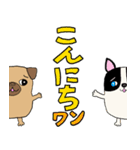 パグのパック (with テリーVer.)（個別スタンプ：2）