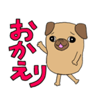 パグのパック (with テリーVer.)（個別スタンプ：9）