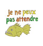 フランス語で海の怪しい生き物たち（個別スタンプ：1）