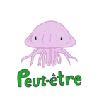 フランス語で海の怪しい生き物たち（個別スタンプ：7）