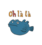 フランス語で海の怪しい生き物たち（個別スタンプ：13）