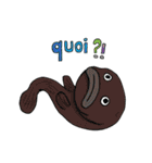 フランス語で海の怪しい生き物たち（個別スタンプ：15）