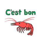 フランス語で海の怪しい生き物たち（個別スタンプ：25）