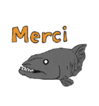 フランス語で海の怪しい生き物たち（個別スタンプ：29）