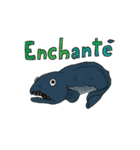 フランス語で海の怪しい生き物たち（個別スタンプ：37）