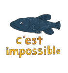 フランス語で海の怪しい生き物たち（個別スタンプ：39）