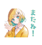 励ます使いやすい女の子セット♡（個別スタンプ：3）